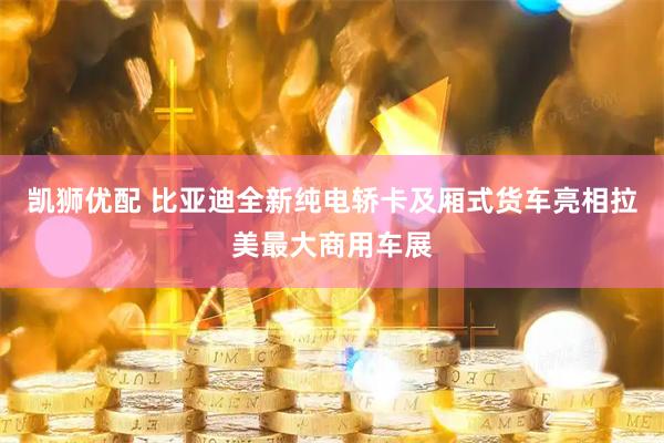 凯狮优配 比亚迪全新纯电轿卡及厢式货车亮相拉美最大商用车展