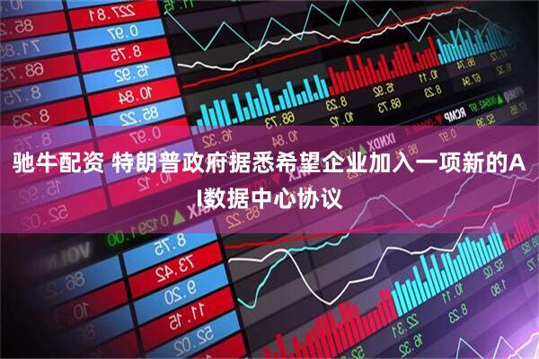 驰牛配资 特朗普政府据悉希望企业加入一项新的AI数据中心协议
