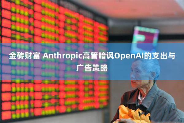 金砖财富 Anthropic高管暗讽OpenAI的支出与广告策略