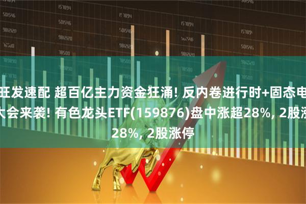 旺发速配 超百亿主力资金狂涌! 反内卷进行时+固态电池大会来袭! 有色龙头ETF(159876)盘中涨超28%, 2股涨停